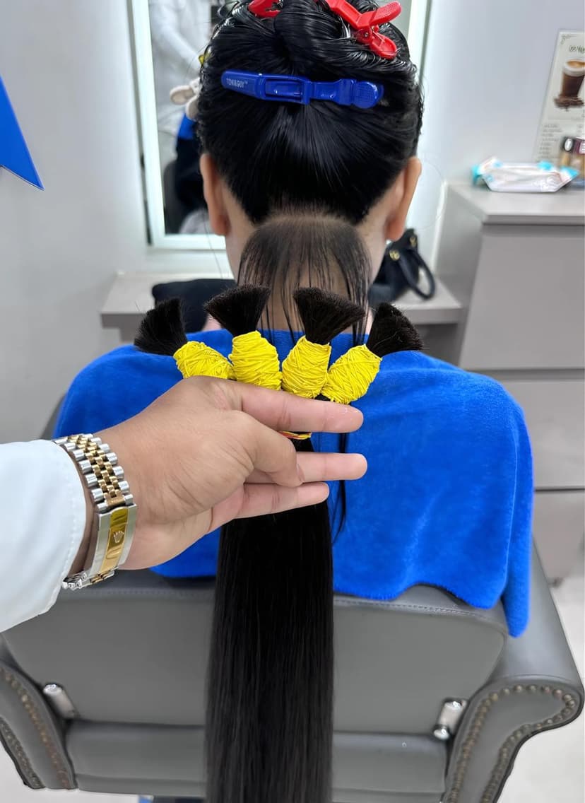 Chùm tóc lông vũ tự nhiên bền đẹp 6–12 tháng tại Salon Bình Minh